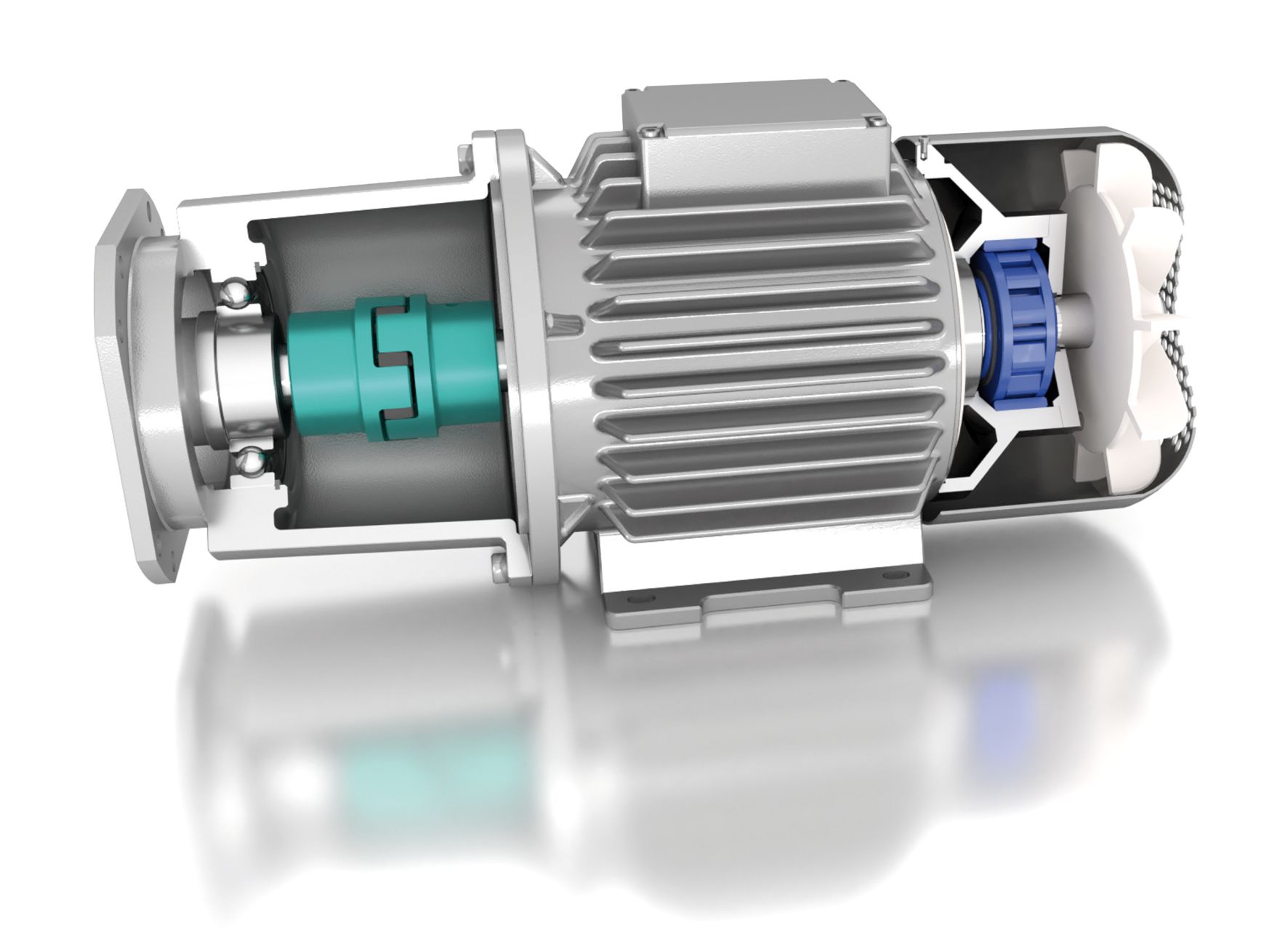 use of FXM integrated freewheel in a gear motor