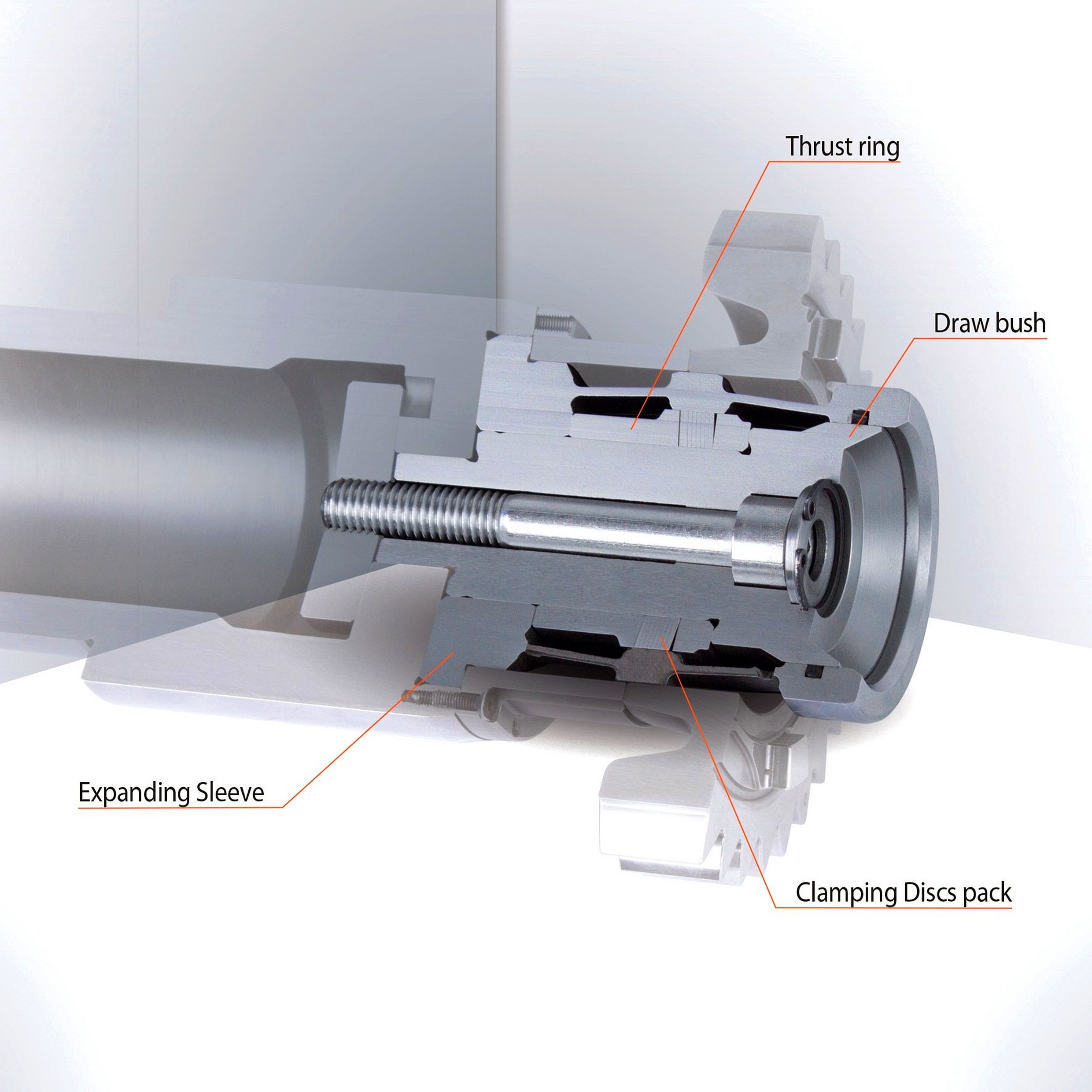 composition of expanding sleeve mandrel HDDS from RINGSPANN
